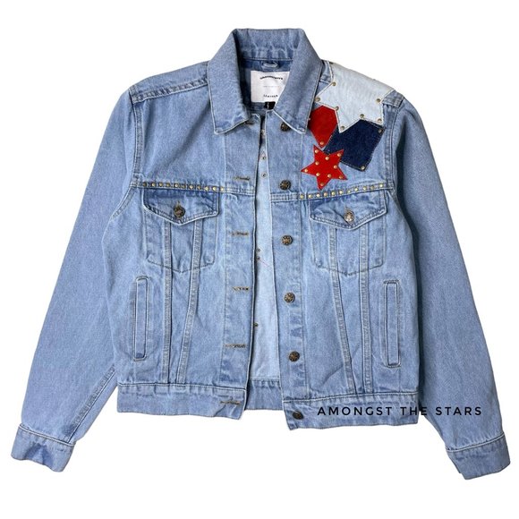 Free People x Understated Leather Lone Star Blue Denim Jacket - Picture 7 of 15
